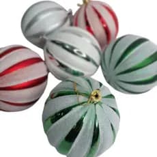 KIT C/2 Bolas de Natal 10CM Enfeite Natalino Artigo de Festa Decoração- CN6544