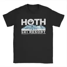 Camiseta Engraçada Hoth Ski Resort Para Homens , Gola Redonda , Algodão , Manga Curta , Ideia De Presente , Roupas