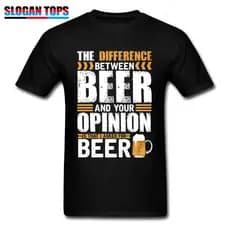 Oktoberfest Camiseta Masculina Diferença Entre Cerveja E Sua Opinião Carta Camisetas Nova Chegada Algodão T Camisa Impre