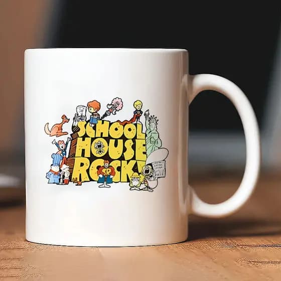 Caneca Engraçada De Cerâmica Branca ROCK HOUSE , Para Beber De Verão E Inverno , Aniversário Perfeito , Presente De Nata