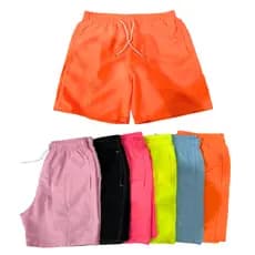 Kit 3 short Masculino Mauricinho Neon Tactel Moda Praia Neymar Bermuda Verão