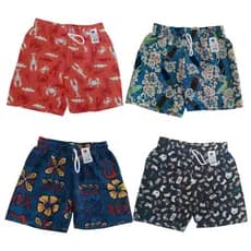 Kit 2 Bermuda infantil elastico menino short masculino tactel praia piscina  2 4 6 8 10 12 14 16