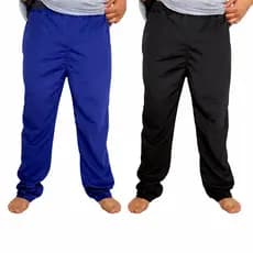 Kit 2 Calças Tactel Masculina 100% Poliéster Leve e Confortável Academia, Lazer Plus size EXTRA