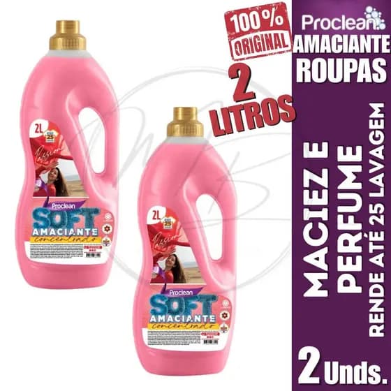 Kit 2 Amaciante De Roupas  Passion 2L. -Proclean
