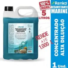 Desinfetante Marine 5L Alta Diluição Mirax Rende até 1.000L - RENKO