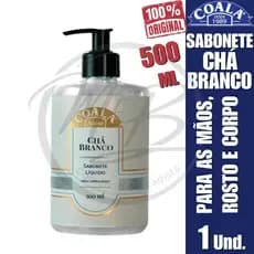 Sabonete Líquido Coala Chá Branco 500ml Aroma Refrescante Higiene das Mãos