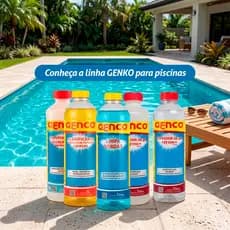 Linha Produtos Genco Piscina – Clarificante, Prevenção e Tratamento