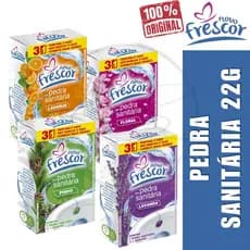 Pedra Sanitária 22G Novo Frescor Floral, Lavanda, Pinho e Laranja