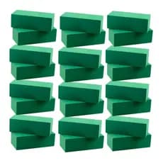 Kit 24 Espuma Floral Fenólica 20x9x6 – Absorve até 1,5L Arranjos Flores Naturais