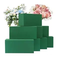 Kit 8 Espuma Floral Fenólica 20x9x6 – Absorve até 1,5L | Arranjos Flores Naturais