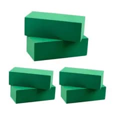 Kit 6 Espumas Florais Fenólicas 20x9x6cm – Ideal para Arranjos com Flores Naturais