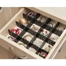 Kit Divisórias Gaveta-Organizador Divisória Recortável e Ajustável para Gavetas de Quartos Cozinhas