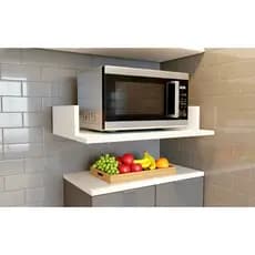 Suporte de Micro-ondas Super Resistente Em MDF Excelente Acabamento Cantoneiras de Aço Dobrado Com Capa