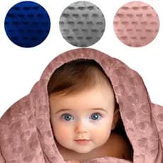 Manta Cobertor de Bebe Flannel Coracao