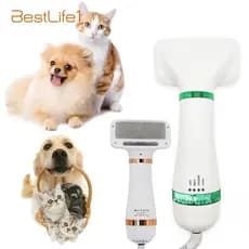 Secador portátil 2 em 1 para cães e gatos - escova secador