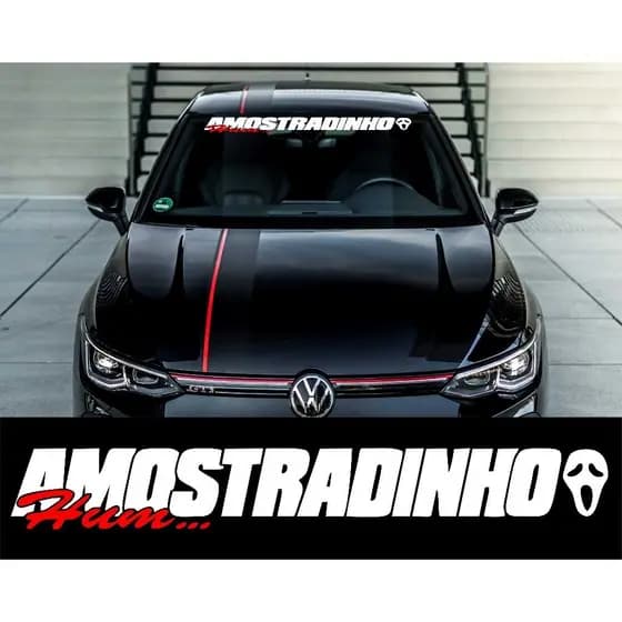 Adesivo Amostradinho Grande Para-brisa - Adesivos Para Carro  Vidro Parabrisa