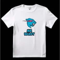 camiseta pçreta 100% algodão Mr. beast