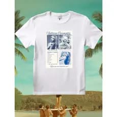 Camiseta branca 100% poliéster  sabrina carpenter  single "Manchild" | short n' sweet deluxe