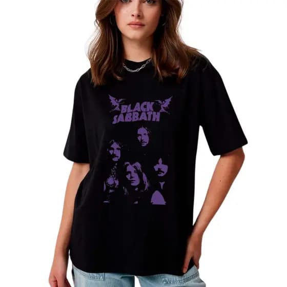 Camiseta t-shirt algodão Black Sabbath rock.