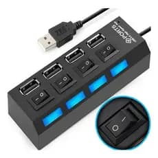 Hub Usb 2.0 4 Portas Régua Usb Extensão Usb Pen Drive