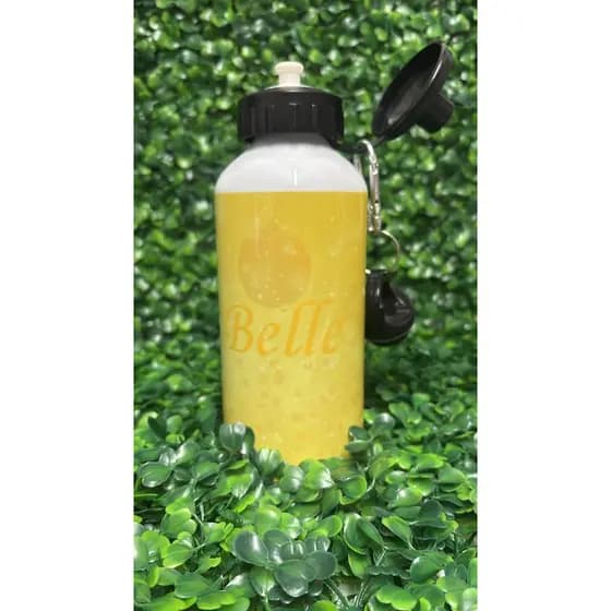 Garrafa Personalizada Bela e a Fera Belle com Nome 600ml Alumínio Squeeze Princesa Disney Infantil
