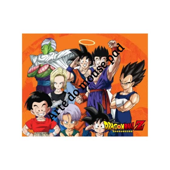 Mouse Pad Dragon Ball Z Personalizado Nome Goku Vegeta Super Saiyajin Anime Otaku Gamer PC