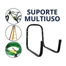 Suporte Aluminio Multiuso 10kg-15kg Mangueira Escada Parede Bicicleta