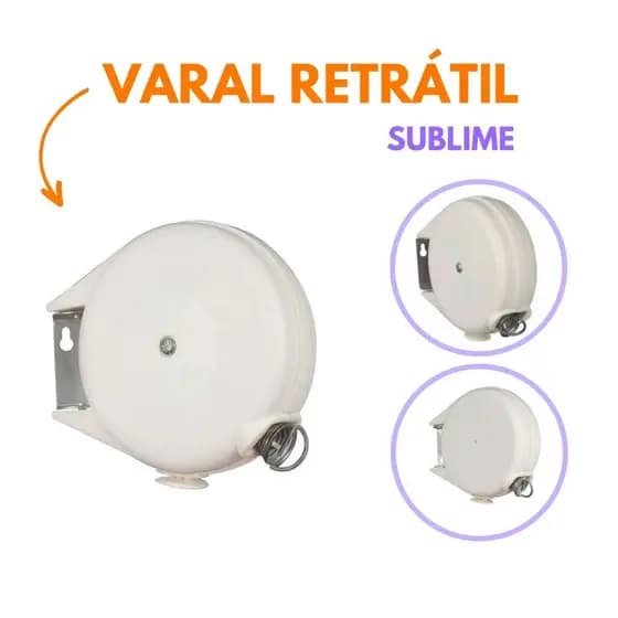 Varal de Parede Sublime Varal Retrátil Multiangular 12 mt - Original Mor