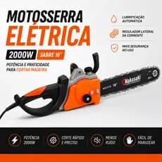 Motosserra Elétrica 2000w Nakasaki