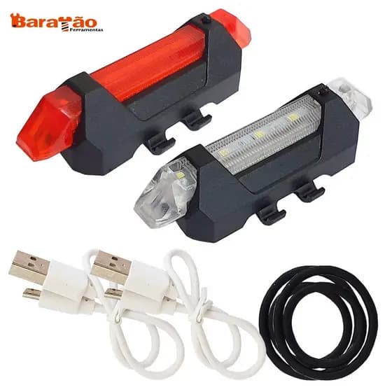 Kit Sinalizador Lanterna LED para Bicicleta Bike CHARBS