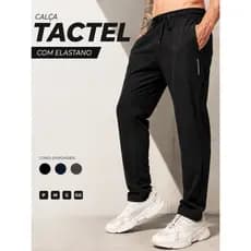 Calça Masculina Fitness Com Elastano Leve Confortável Academia E Caminhada