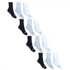 Kit de Meias 6 Pares Cano Alto Algodão Masculina