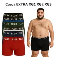 Kit 10 Cuecas Plus Size Masculino Microfibra Extra Grande