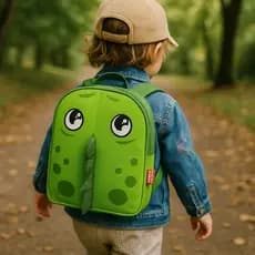 Mochila Escolar Infantil Dinossauro Costas Creche Material Escolar Passeio Alças Ajustáveis