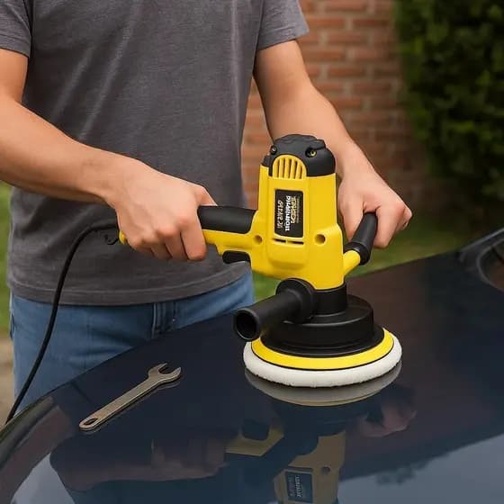 Politriz Lixadeira Automotiva 127V 600W Polimento Carro Farol Restauração Pintura Profissional