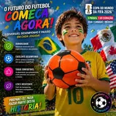 Bola De Futebol Infantil Vinil Cor Sortida Macia Leve Crianças Top Brinquedo Infantil Atóxica Copa 2026