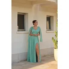Vestido Feminino de Festa Tule com Brilho Moda Elegante Casamento Festas Eventos