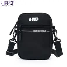 Shoulder Bag HD Casual Pochete Preta Bolsa Transversal Resistente Masculina