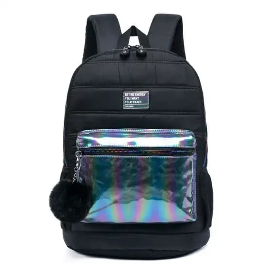 Mochila Trekker Feminina Escolar Faculdade Original Casual Básica Reforçada