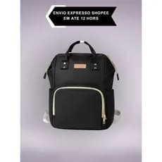 Mochila Maternidade Grande Bolsa Feminina Para Bebe Organizada Multifuncional Preto