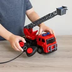 Brinquedo Controle Remoto Caminhao Bombeiro Infantil Carrinho Eletrico Resistente