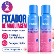 Kit 2 Fixador de Maquiagem Spray My Health Mood Care 150ml Secagem Rápida Alta Fixação