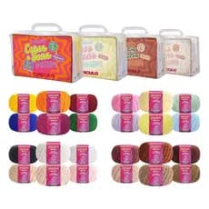 Kit Amigurumi Coleção Cores E Tons 6 Unidades 50gr Círculo