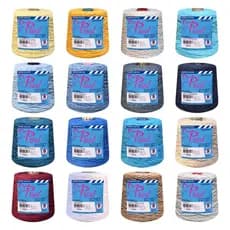 Barbante Colorido 8 Fios 1 Kg Linha De Crochê Tricô 1 Kg Varias Cores Prial