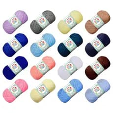 Lã Mais bebê Circulo 500 Metros 100gr Colorida Tricô Crochê