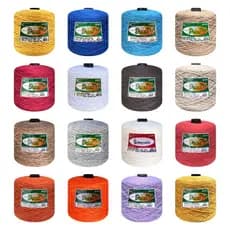 Barbante Crochê Colorido 8 Fios 2 Kg Linha de Tricô Eco Brasil