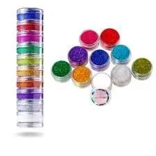 Glitter cremosa c/10 Tinta Facial Colormake - maquiagem facial e corporal, artística, festas, fantasias, teatro.