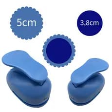 Kit Furador Círculo Escalopado 5cm e Círculo Liso 3,8cm