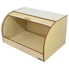 Porta Pão Pães Bolo Massa Armazenamentos Organizador Cesta Com Tampa Retratil - Decori Br