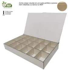 Estojo Organizador 21 Divisórias Predrarias Unhas Especiarias de Gin Bijuterias Artesanato Decori Br